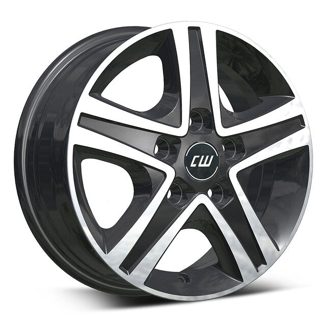 Borbet lengvojo lydinio ratlankiai CWD 6 x 16 colių Fiat Ducato Maxi juodas blizgus