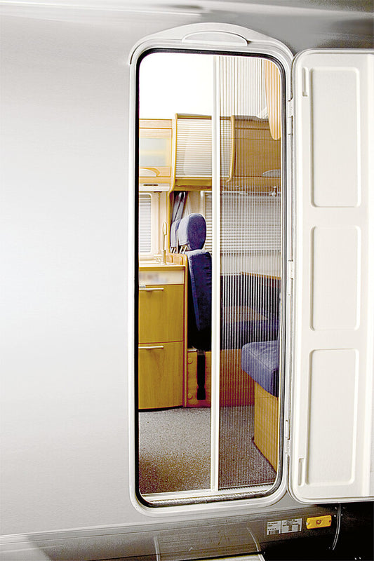 Tinklinės durys REMICare II 65 x 185 cm, gylis 9,2 cm Rėmo sp. balta klostuota plk. juoda