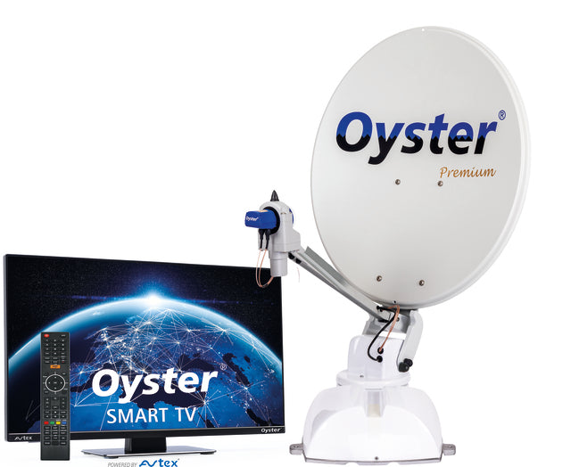 Šešt. sistema automatinė Oyster 65 Single LNB su įsk. „Oyster Smart TV“ 19 colių