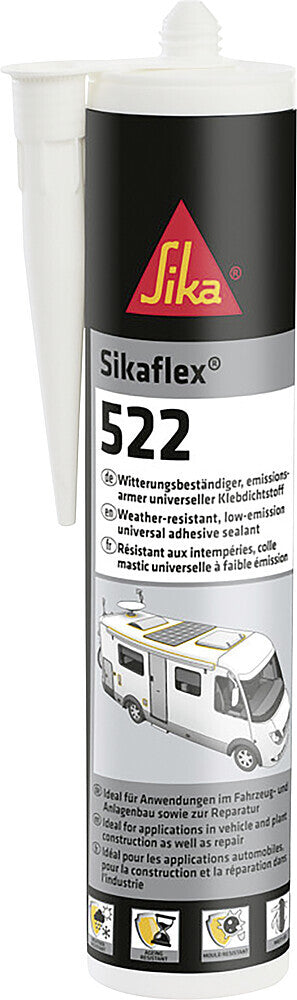Sandariklis Sika Sikaflex 522 _Caravan_ Kiekis 0,3 l Spalva balta