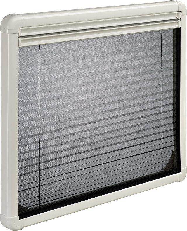 Window roller blind DOMETIC CarPlissee FL for S7 233 x 352 mm Color RAL9001