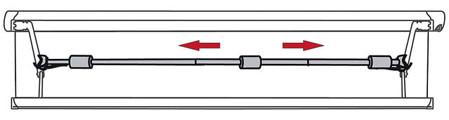 Magic Rafter tension rod 250 - 400 cm