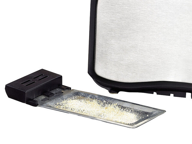 Toaster w. stainless steel box 2 Toast chambers incl. buns essay removable crumb tray, colour black