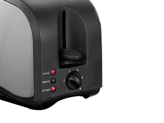 Toaster w. stainless steel box 2 Toast chambers incl. buns essay removable crumb tray, colour black
