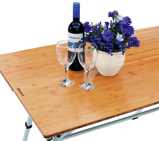 Bamboo table Kamloops 72 x 100 x 70cm _open size_ colour: brown