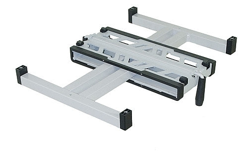 Single-column lift table PRIMERO COMFORT HVD colour silver grey
