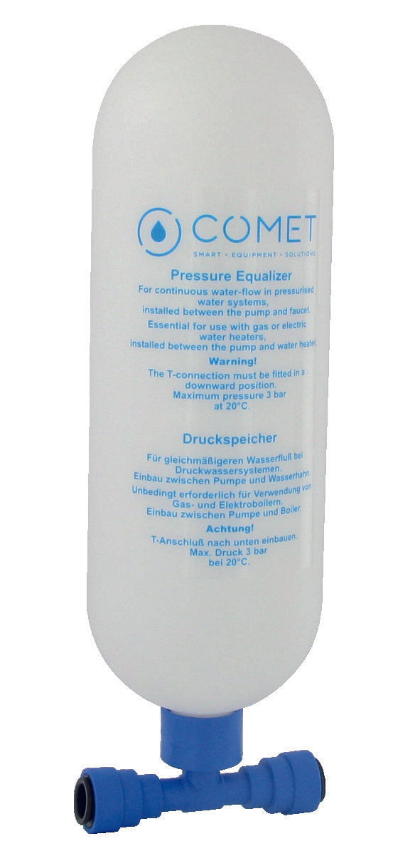 Pressure compensation tank Connection JG 12 max. Pressure 3 bar Diameter / height: 82/280 mm
