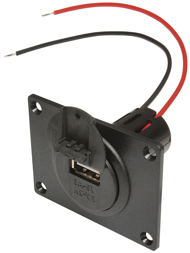 Integruotas maitinimo lizdas USB Pro Car EV su surinkimo pagrindu ir dangteliu 12 - 24 V