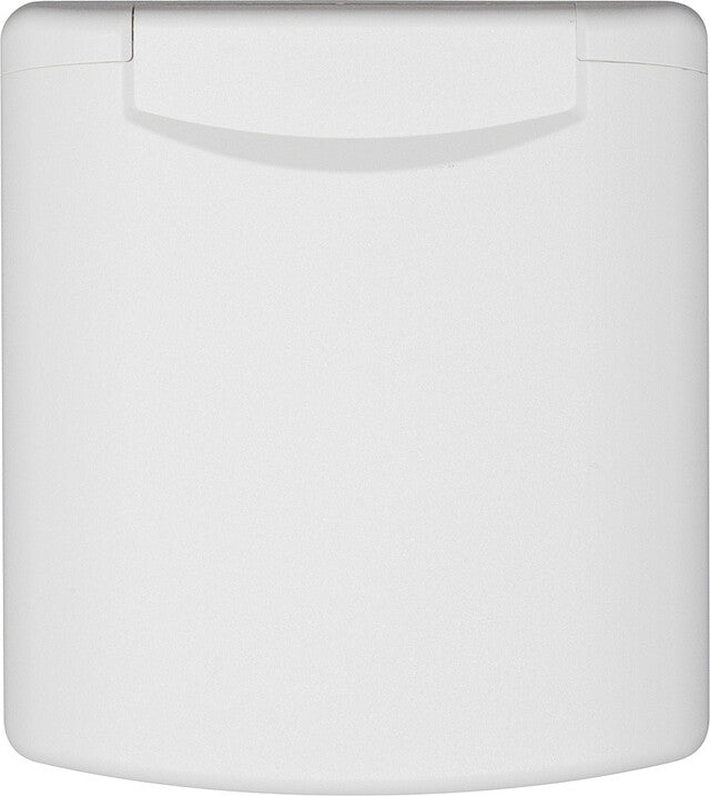 Universal Outside Plug RAL 9010 colour clear white