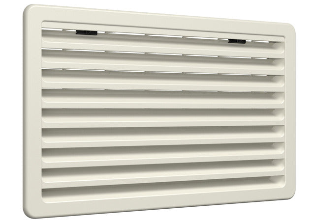 Vent. grotelės 257 x 432 mm Spalva balta