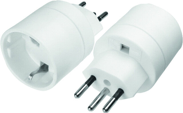 Adapteris Schutzkontaktstecker CH / 250 V , 45 mm Farbe weiá