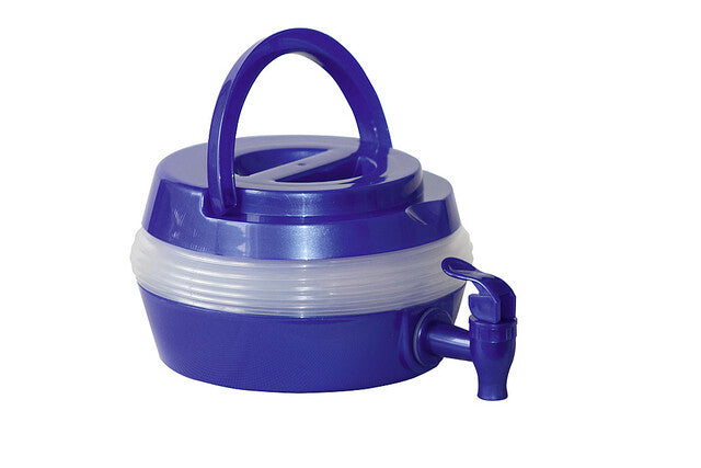Foldable water dispenser 5.5 l color blue-transparent