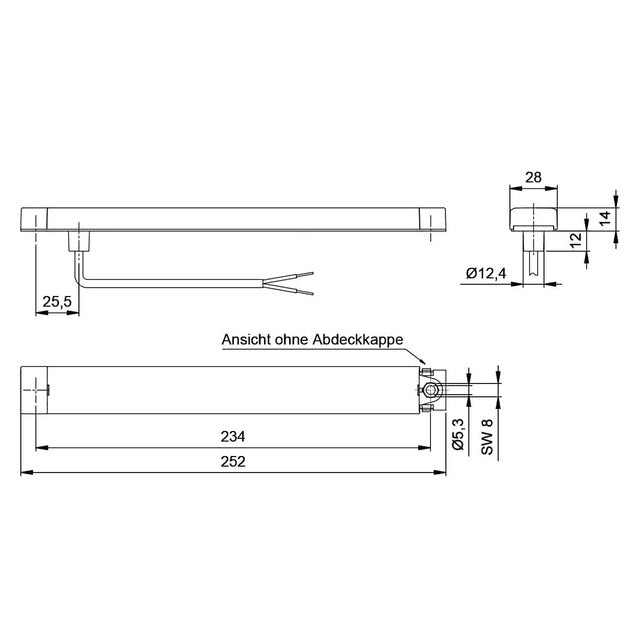 Jokon LED indicator BL 250 clear without cover caps