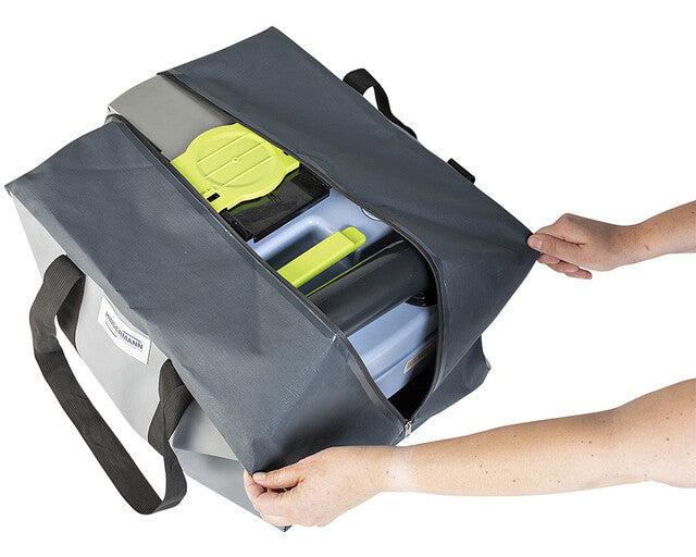 Hindermann protective bag for toilet casettes C200 C250 Colour lightgrey / anthracite