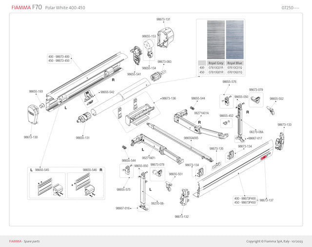 Left support leg bracket F70