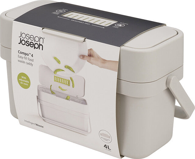 Compo 4 Food waste caddy Stone