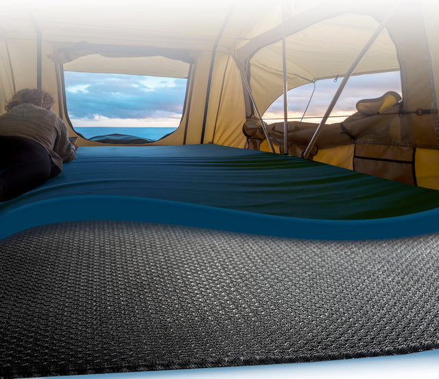 Mattress underlay Dryweave 10 Size 160 x 230 cm for roof tents Col. carbon