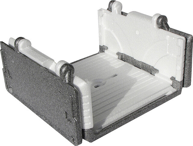 Flip-Box Classic Line white/grey 400x400x84 mm volume: 23 l