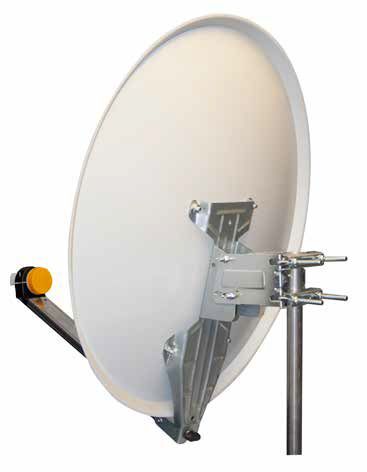 Palydovinė antena 54 cm su atlenkiama LNB rankena