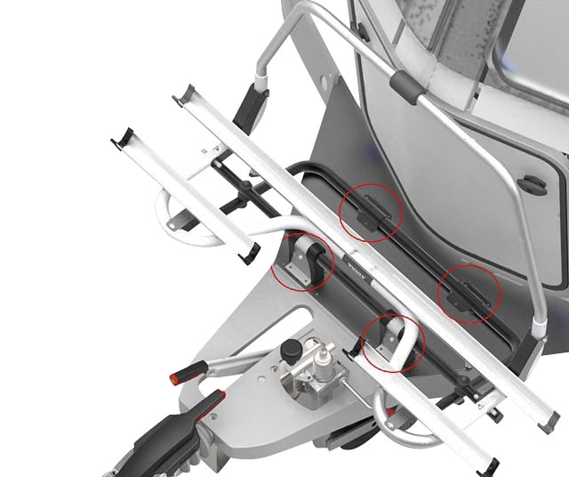 Thule bicycle rack for Eriba Touring from 2011 2 wheels without adapter set