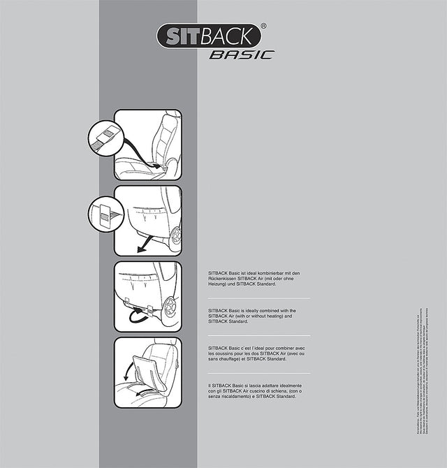 Sitback Basic wedge pillows Colour black