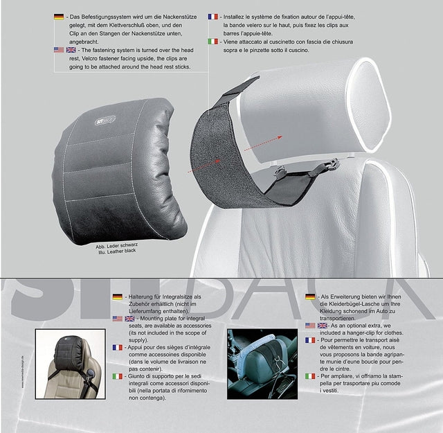 Sitback Neck neck cushion Colour black