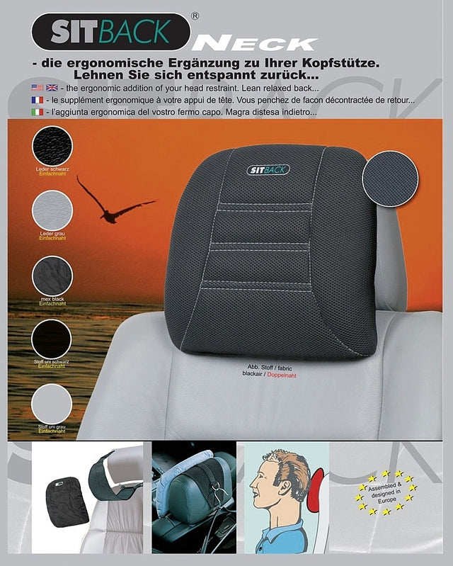 Sitback Neck neck cushion Colour black