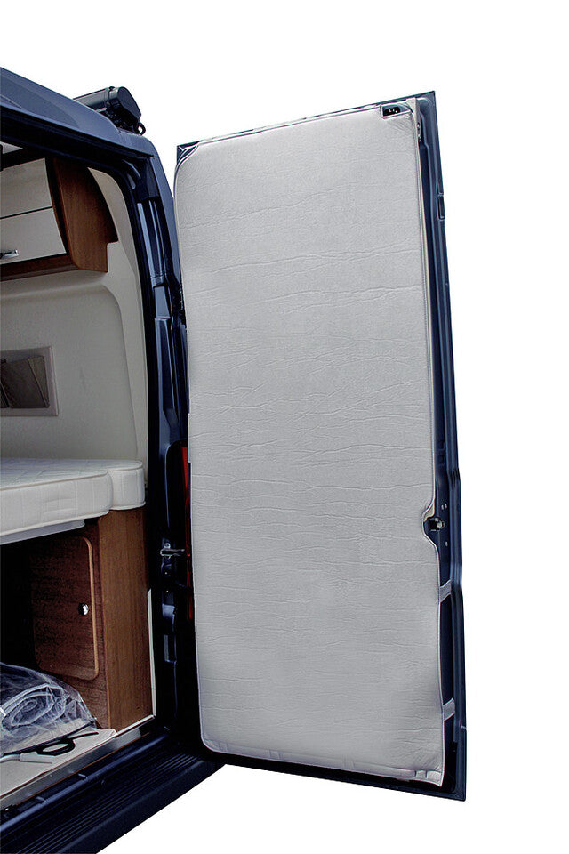 Thermal curtain Hindermann Fiat Ducato X250/290 from 2007, r. dr. 2-pcs. high Door cut-out, col. light grey