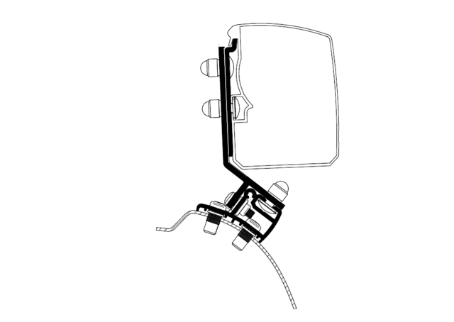 THULE adapteris sieninei markizei Omnistor 3200 PSA Minivenas Fiksuotas _RHD_