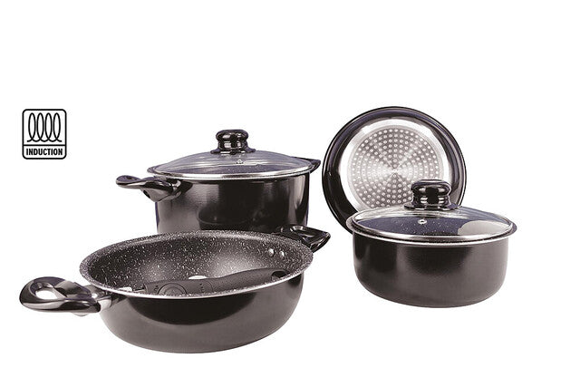 Pan set gimex Black Line 7 pcs.