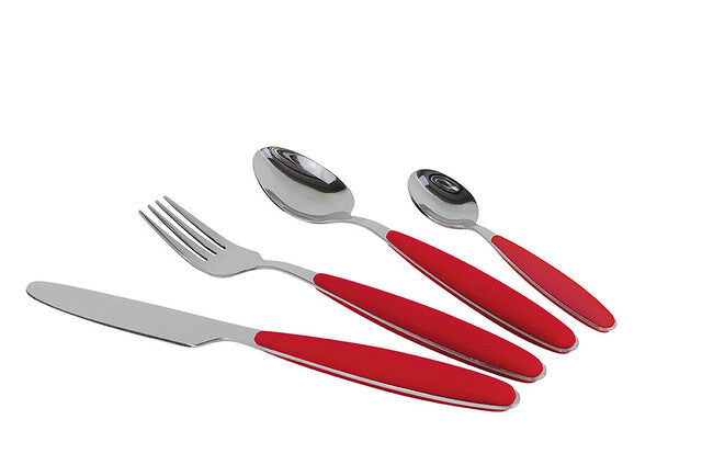 Besteckset gimex stainless steel 16-pcs. colour red