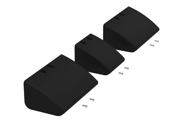 Stogo bagažinės sistema FIAMMA Kit Roof Rail D Extra Cover Spalva tamsiai juoda
