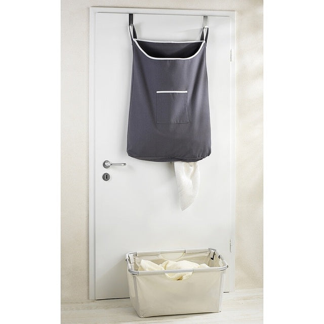 Over door laundry bag WENKO Canguro colour grey
