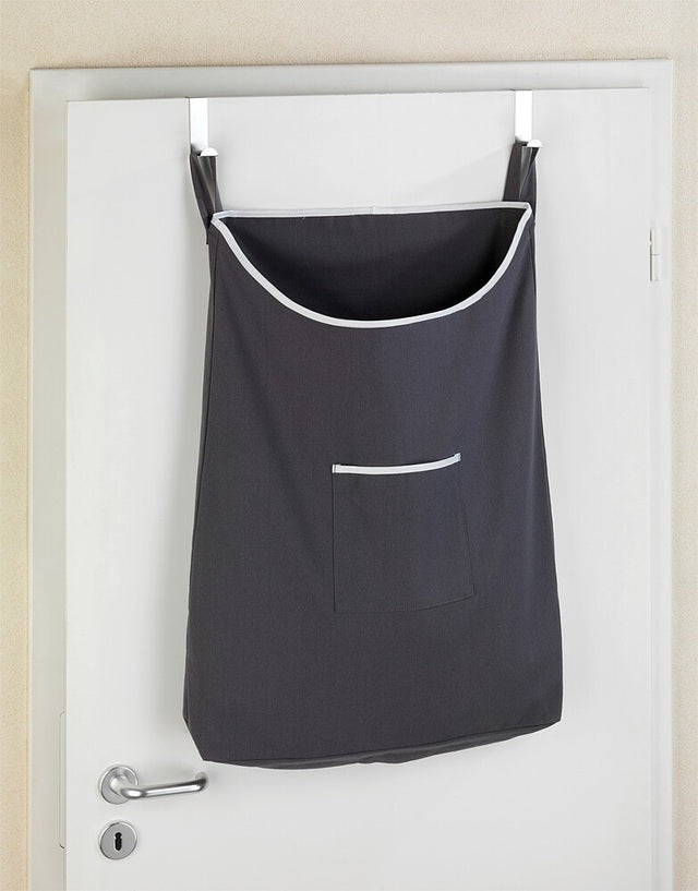 Over door laundry bag WENKO Canguro colour grey