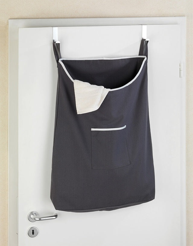 Over door laundry bag WENKO Canguro colour grey