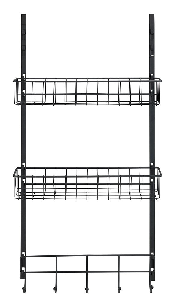 Door shelf WENKO Colour black
