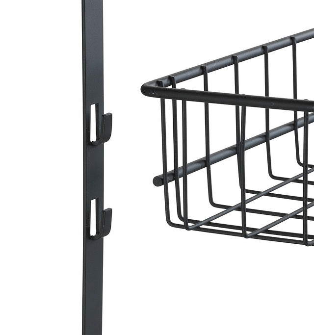 Door shelf WENKO Colour black