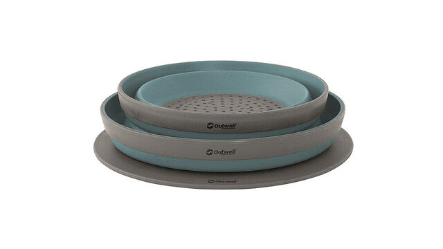 Set bowl and sieve Outwell Collaps collapsible Colour classic blue