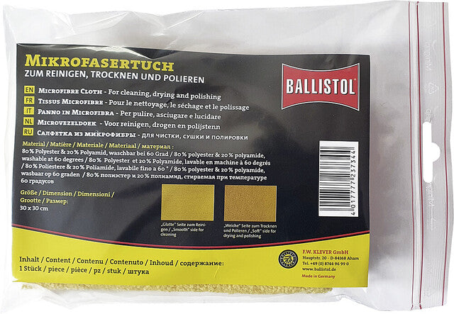 Microfibre cloth BALLISTOL for cleaning, drying and polishing