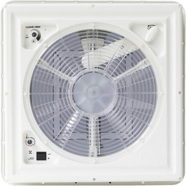 Roof vent FIAMMA Turbo Vent Premium with thermostat and Touch operating unit install. dim. 40 x 40 cm cover white