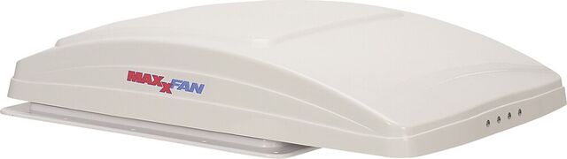 Stogo gaubtas MAXXAIR Maxxfan Deluxe su ventiliatoriumi ir apsauga nuo lietaus, el. atidarymas Spalva balta