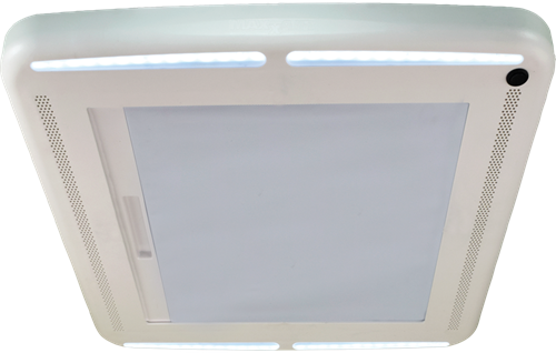 Inner frame with blackout roller blind MAXXAIR Maxxshade Plus with LED