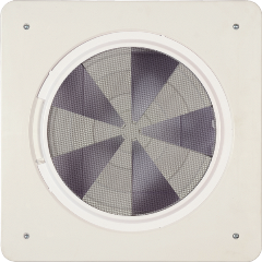 Roof fan MAXXAIR Mini Vent Deluxe 12 V with rain cover Colour white