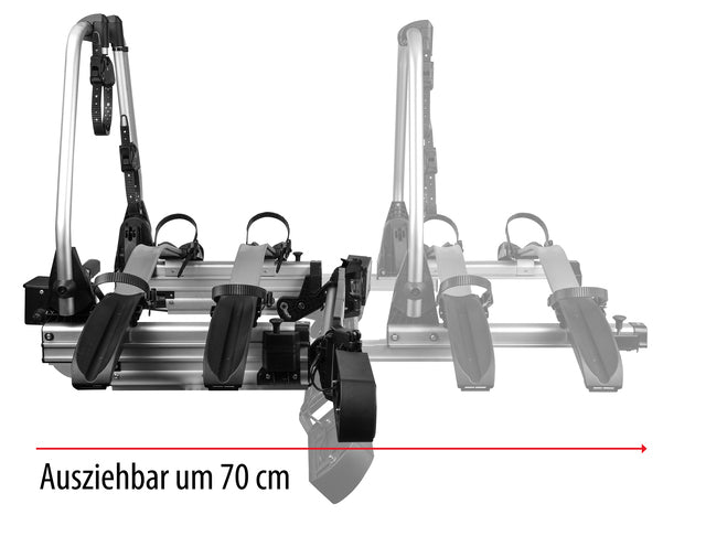 Bicycle rack LAS wing door coupling carrier SD260 Load capacity 60 kg, 2 bikes
