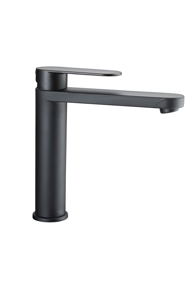 Vienos svirties maišytuvas REICH Linnea L su UniQuick 63 cm spalva juoda