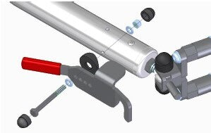 Retrofit kit alu-line swivel limitation door limitation