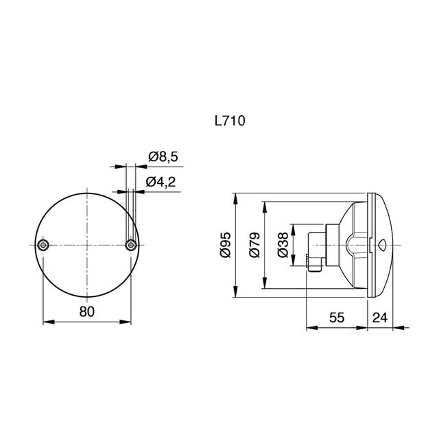 Flashing light jokon cat. 2a BL 710/PY