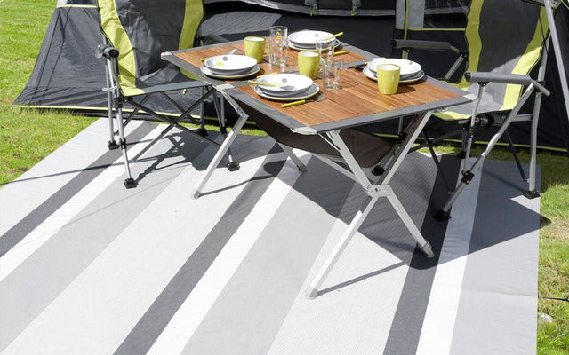 Awning carpet BRUNNER Kinetic 500, 700 x 300 cm Color gray/light gray
