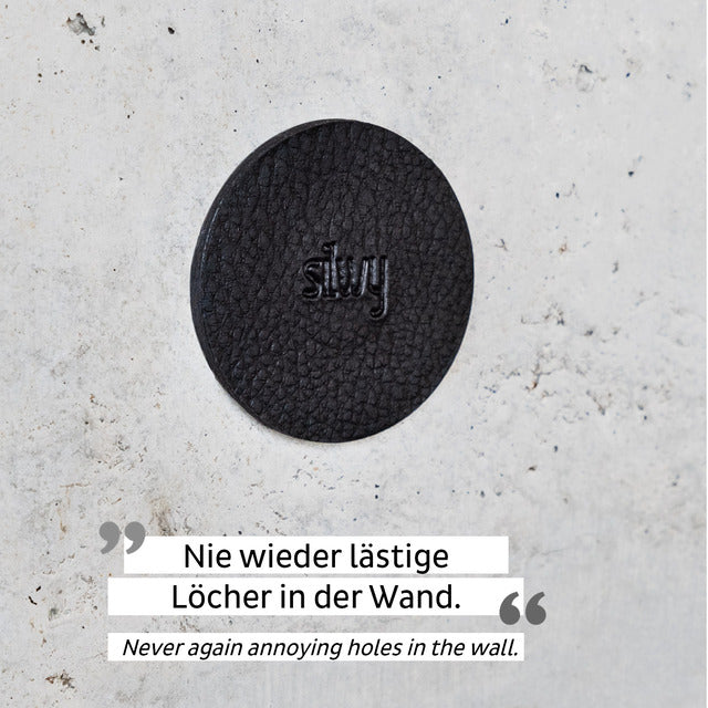 Metal Nano Gel Pads silwy diameter 7.5 cm set of 4 color black