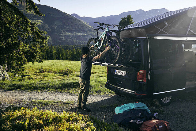 Bicycle carrier Campervan THULE Elite Van XT Ford Transit H3 colour black